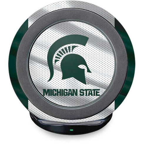 Michigan State University Spartans Jersey Fast Charge Wireless Charging Stand Skin